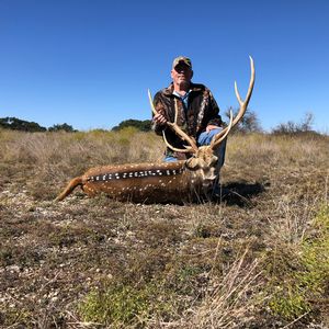 Chuck J. with his Axis Buck- Bronze SCI