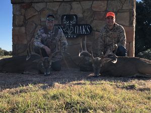 Brent and Peter celebrating their bucks!