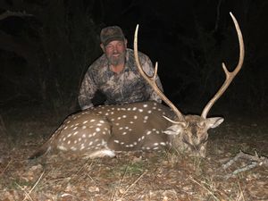 Frank with his Axis Buck.