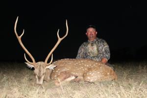 Axis Buck Taken by Todd Robinson of New Mexico.