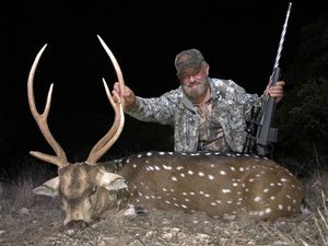 Frank with his Axis Buck.