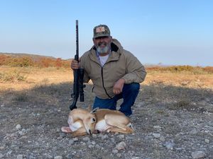 Peter with his Blackbuck Doe.