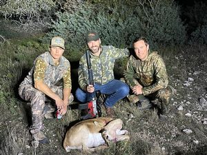 Joe with his Blackbuck doe.