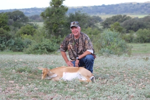 Jeff with his Blackbuck Doe.