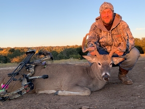 120 inch management buck taken by Bobby Guillory with his bow.