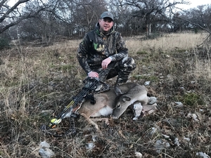 Doe taken by Dustin Vick with a bow.