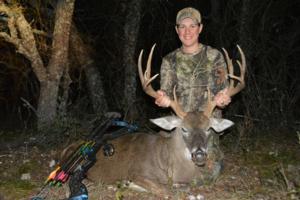 Brooke Gramer of Oregon took this 149 inch 10 point Buck with a bow!