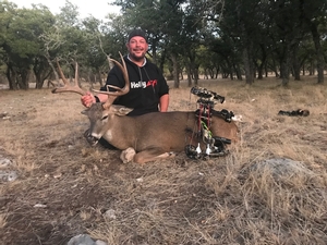 151 inch 9 point taken by Jeremy Guillory with his bow.