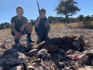 Easton and Dycen got some Coyote Hunting in!