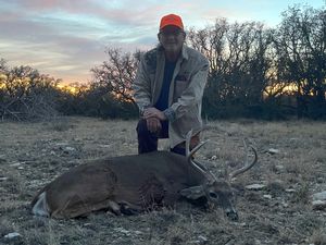 Charlie M. with his 1st Cull buck of the trip.