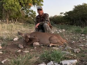 Bernie with his whitetail Doe.