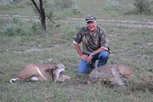 2 Whitetail Doe taken by Jeff.