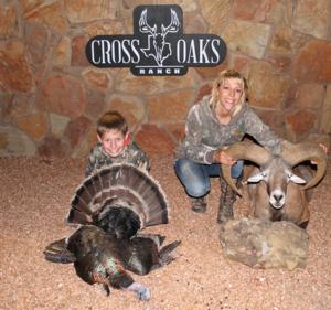 Mom and Son celebrating a great day of hunting!