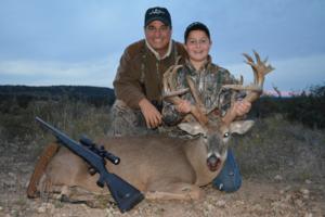 Monster 177 inch 15 point Whitetail Buck taken by Matthew Albritton of Florida. Celebrating with his Dad, Keith. Awesome end to a long hunt! Great Job Matty!