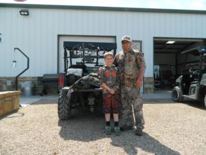 Father and son enjoying a great hunting trip together.