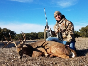 11 point 148 Inch Whitetail Buck taken by Heather Bailey of Colorado.