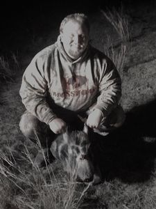 Garrett B. with his pig.