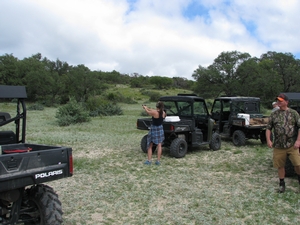 LeAnn doing some pistol shooting.