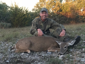 Bernie White of Mississippi with one of his does from the hunt!