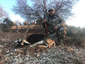 Juan Garcia with his Blackbuck. Bronze SCI.