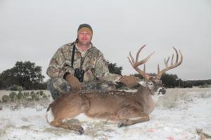 Brandon Wilson took this 153 6/8 11 point on a cold December morning.