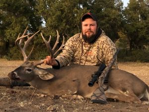 Ty M. Took this 150 Inch 12 point Buck.