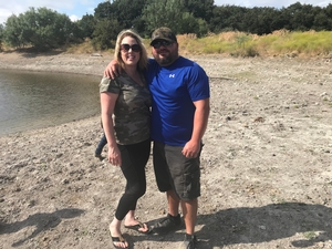 Joseph and Megan on a sightseeing trip around the ranch!