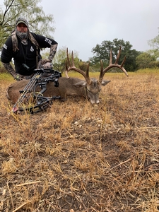 Tyler Morris made a great shot with his bow on this 152 inch 10 point!