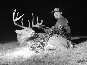 Colton M. took this 170 inch 10 Point Buck with his Bow!