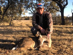 Charlie with his whitetail doe.