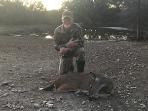 Randy Wimberley made a good shot on this Whitetail Doe.