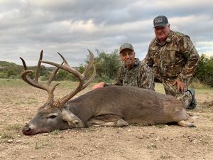 Bernie celebrating his buck with 