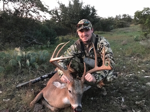 161 inch 10 point buck taken by Connor Hood of Mississippi.