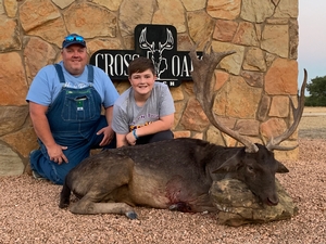 Caleb with his dad Robby. Great Fallow Hunt!