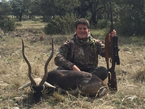 Ber made a great shot on this blackbuck on a spot and stalk hunt!