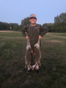 Great shot made by Bryce on these Jack Rabbits!