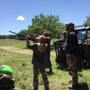 Practicing with some clay bird shooting!