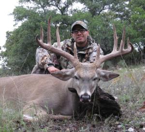 Evan Lamoreux took this 21 inch wide, 151 gross score 11 point for his first whitetail ever!